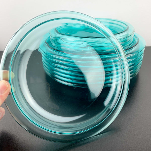 Bormioli Rocco Vitrosax Glass Dinnerware in Aquamarine