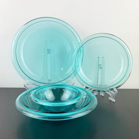Bormioli Rocco Vitrosax Glass Dinnerware in Aquamarine
