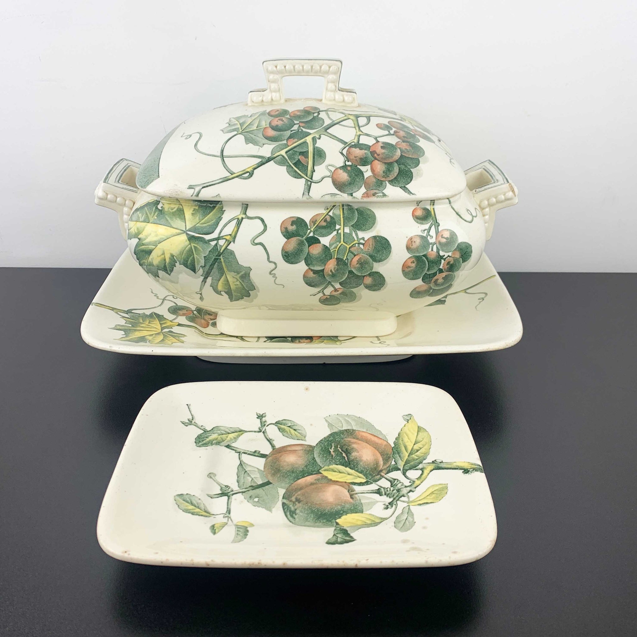 Brown Westhead Moore rare lidded tureen with matching under plate c.1880's