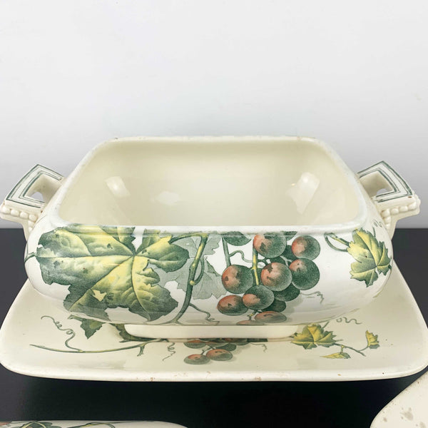Brown Westhead Moore rare lidded tureen with matching under plate c.1880's