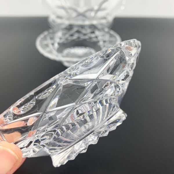 Glass butter, jam and condiment dish collection - Set of 3