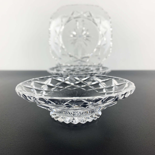 Glass butter, jam and condiment dish collection - Set of 3
