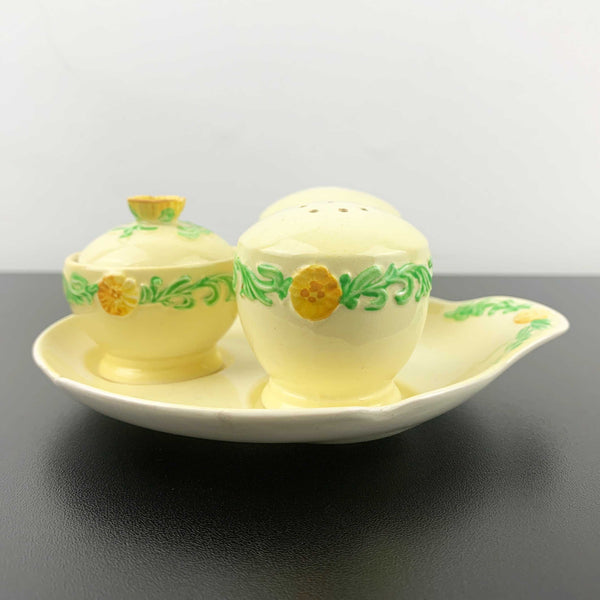 Carlton Ware 'Buttercup' cruet/condiment set