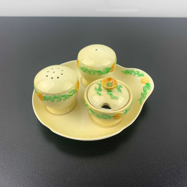 Carlton Ware 'Buttercup' cruet/condiment set
