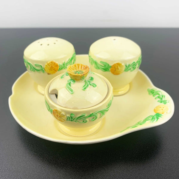 Carlton Ware 'Buttercup' cruet/condiment set