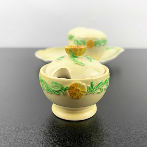 Carlton Ware 'Buttercup' cruet/condiment set