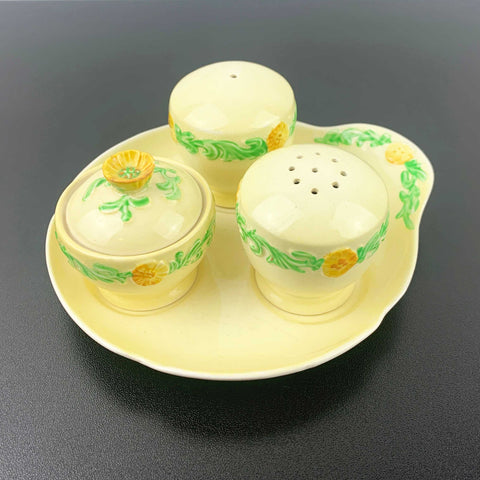 Carlton Ware 'Buttercup' cruet/condiment set