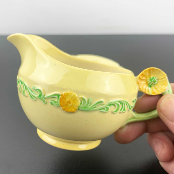 Carlton Ware 'Buttercup' gravy boat and underplate