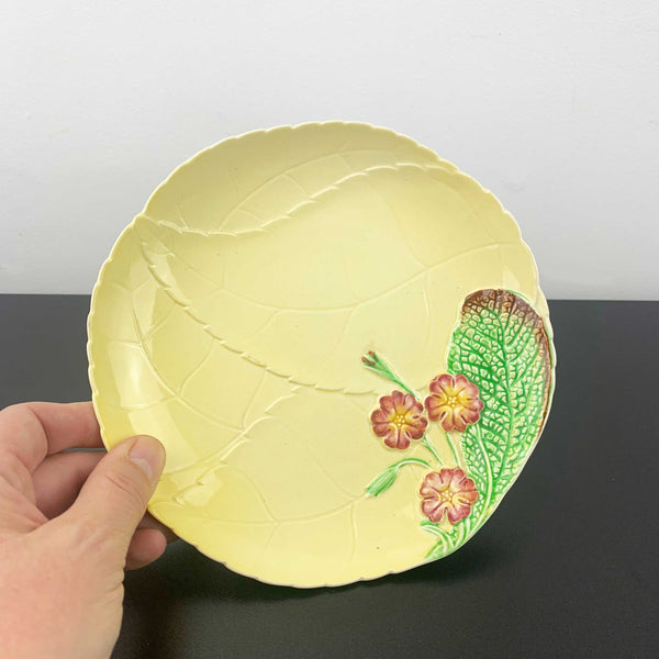 Carlton Ware 'Primula' plate in yellow