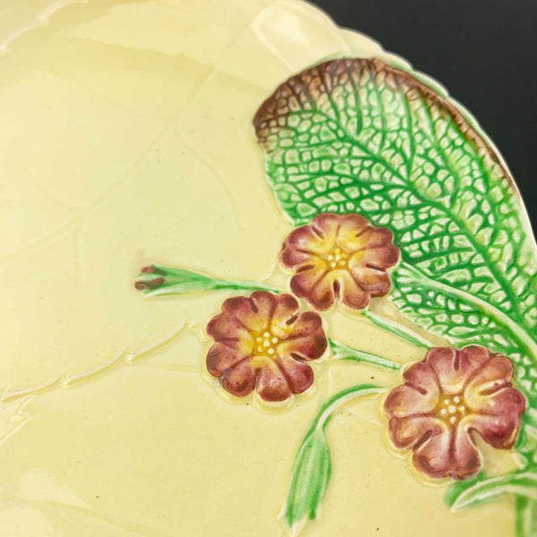 Carlton Ware 'Primula' plate in yellow