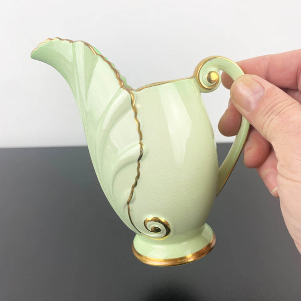 Carlton Ware Australian design small creamer in the Vert Royale style
