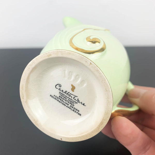 Carlton Ware Australian design small creamer in the Vert Royale style