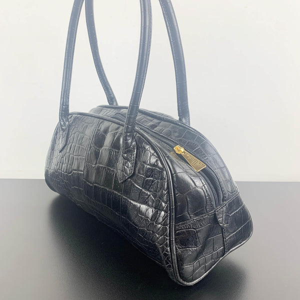 Jane Shilton for Cellini leather croc style shoulder bag