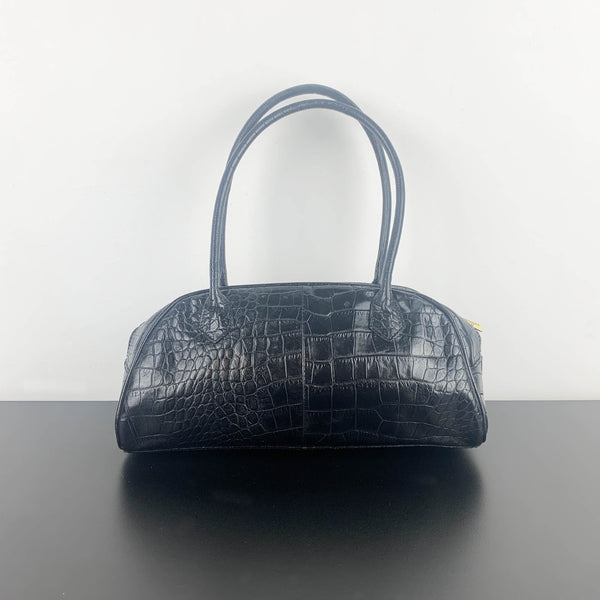 Jane Shilton for Cellini leather croc style shoulder bag