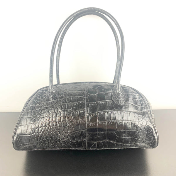 Jane Shilton for Cellini leather croc style shoulder bag