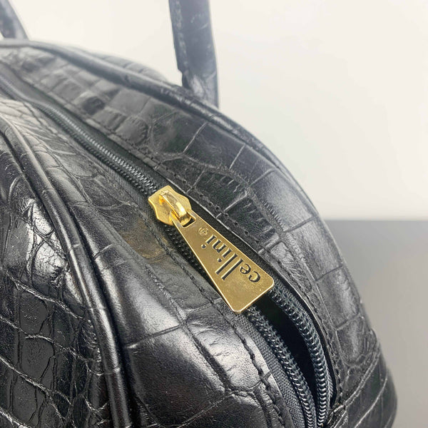 Jane Shilton for Cellini leather croc style shoulder bag