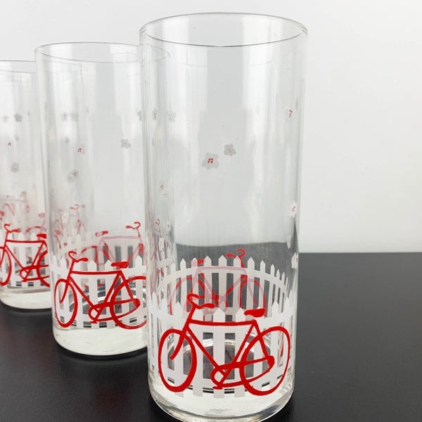 Cerve (Italy) Picket Fence and Bicycle Tumbler - Set of 4
