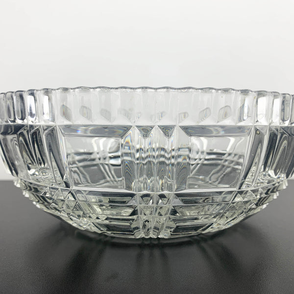 Check Pattern Large Serving Bowl