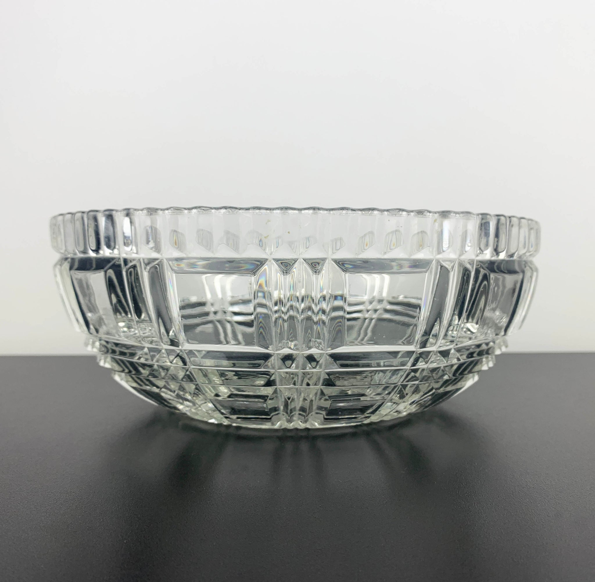 Check Pattern Large Serving Bowl