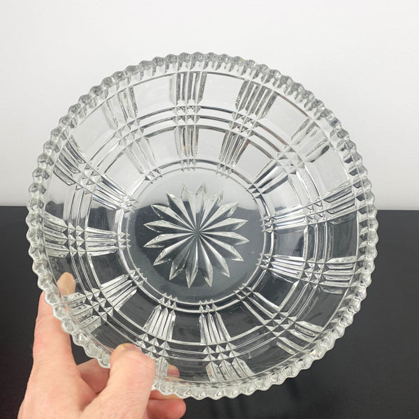Check Pattern Large Serving Bowl