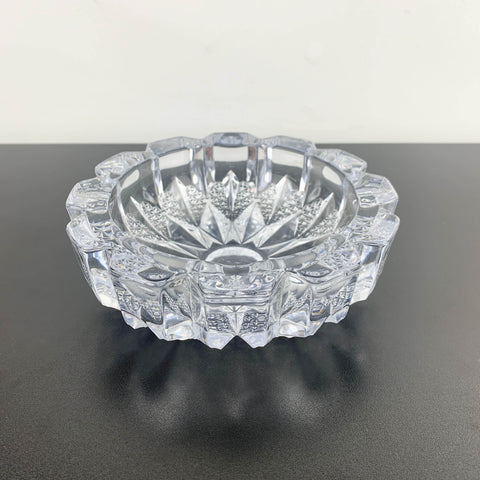 Decorative mid century glass ashtray