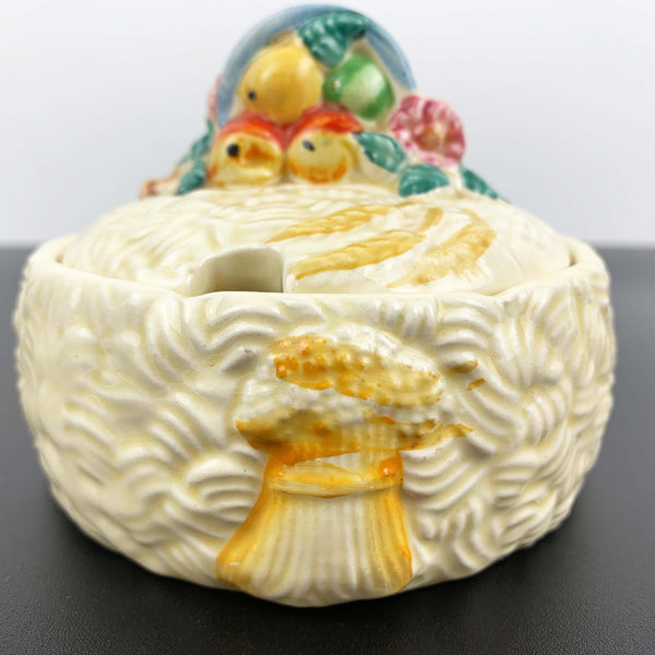 Clarice Cliff Celtic Harvest pattern art deco jam pot