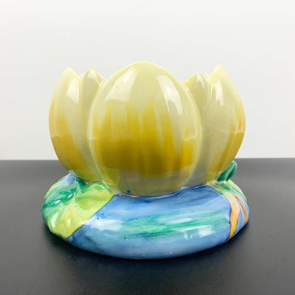 Clarice Cliff Water Lily open vase 1930's collectible