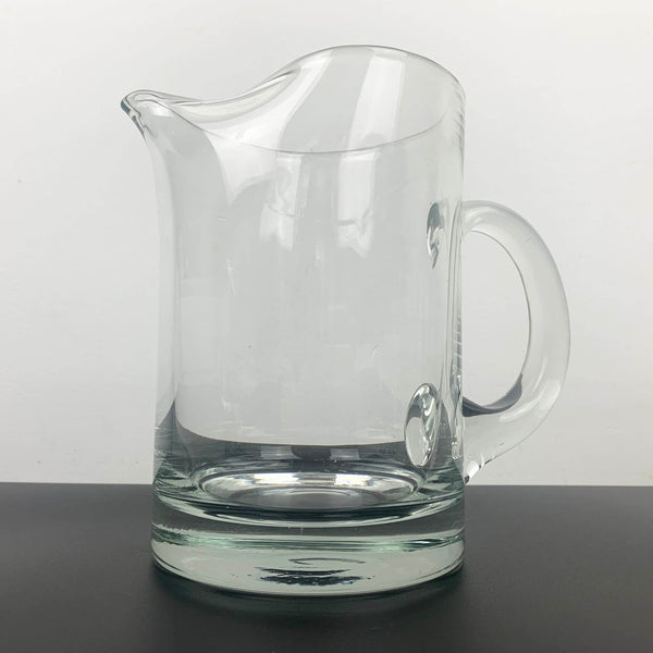 Hand blown pinched spout glass jug