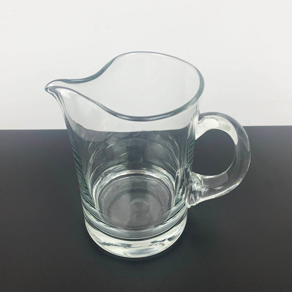 Hand blown pinched spout glass jug