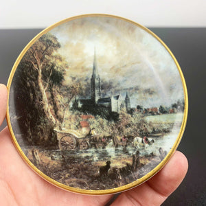 Coalport miniature collector plate - Church Scene