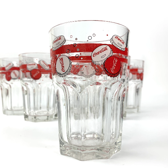 Coca Cola collectible glasses rare design