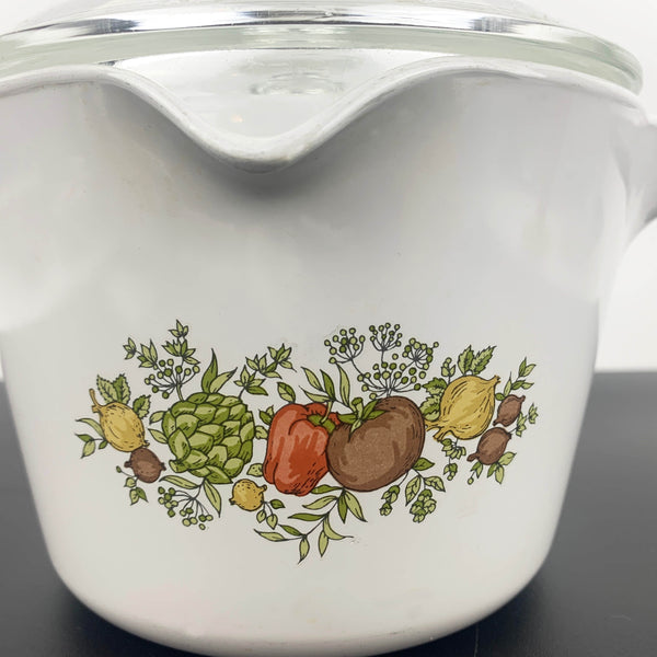 Corningware Spice O' Life double lipped saucepan with lid