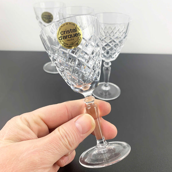 Cristal D'Arques 'Dauphine' liqueur and sherry glass - Set of 4