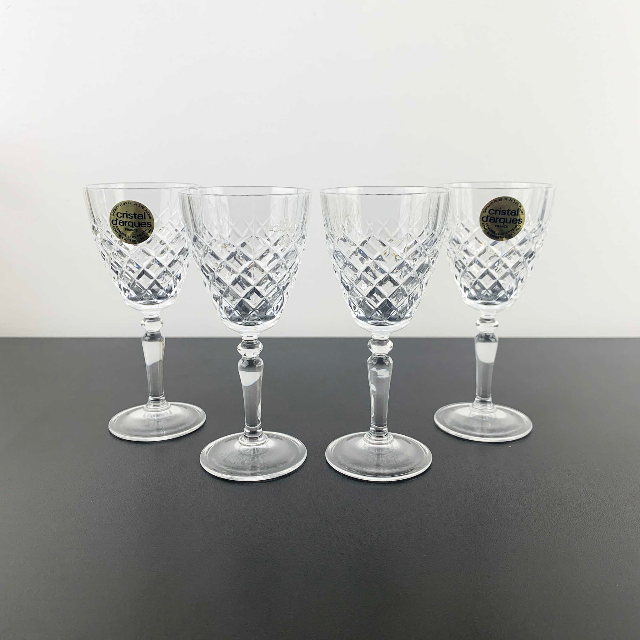 Cristal D'Arques 'Dauphine' liqueur and sherry glass - Set of 4