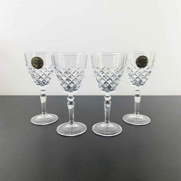 Cristal D'Arques 'Dauphine' liqueur and sherry glass - Set of 4