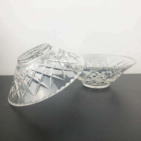 Grimwade Diamond Cut Bowls by Crown Crystal - Set of 2