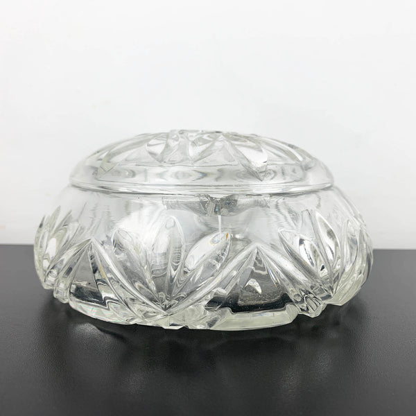 Art deco crystal dressing table powder boxes - Sold separately