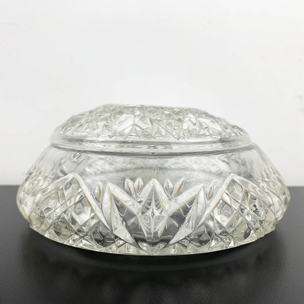 Art deco crystal dressing table powder boxes - Sold separately
