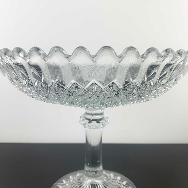 Davidson Glass Suite 1895 footed compote c.1920's