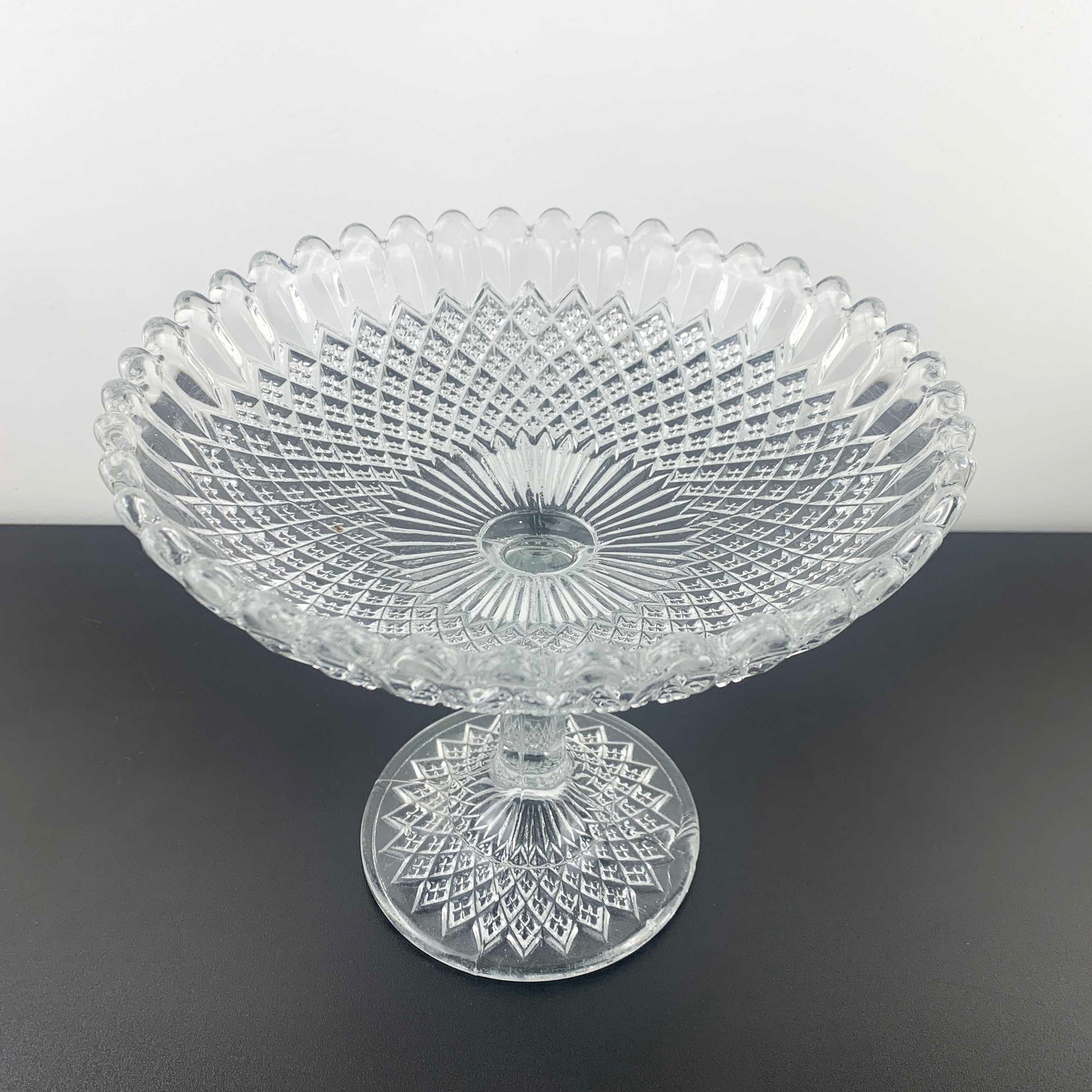 Davidson Glass Suite 1895 footed compote c.1920's