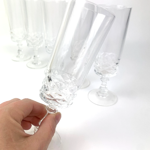 Cristal D'Arques 'Diamond' champagne flute handheld