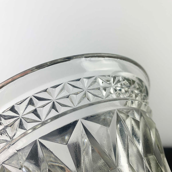 Art deco rose bowl and decorative vase by Crown Crystal