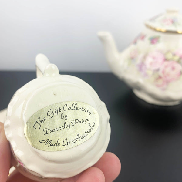 'The Gift Collection by Dorothy Prior' ceramic mini tea for one collection