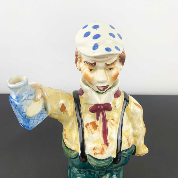 Mid Century Ceramic Drunk Man Decanter