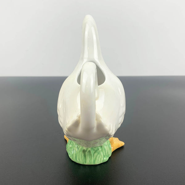 Ceramic duck figural milk jug