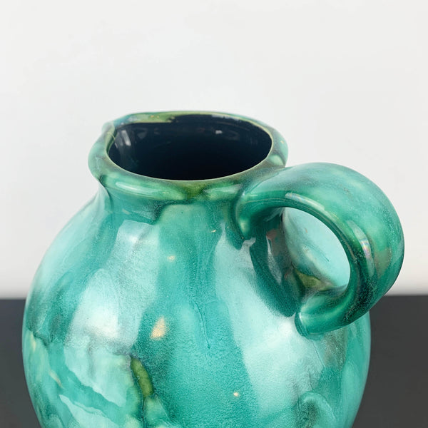 Dümler & Breiden 305/21 West German Turquoise Pottery Jug