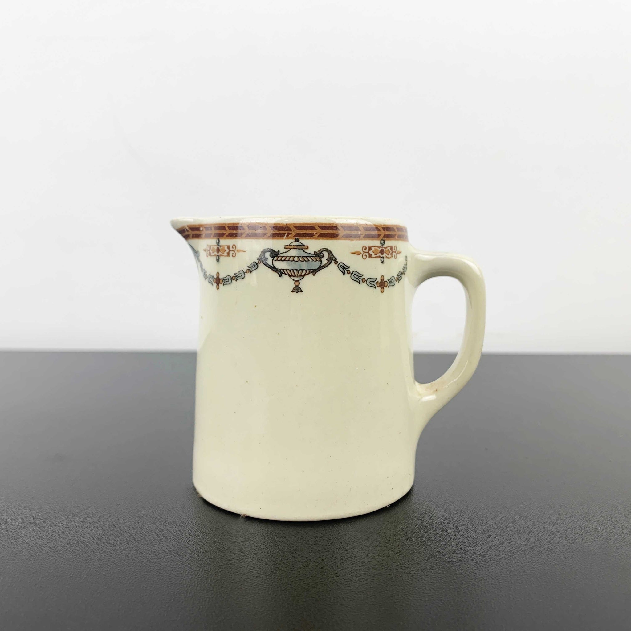 Grindley Hotel Ware for Loftus Moran 1940 ceramic creamer