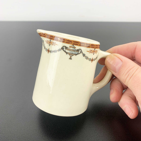 Grindley Hotel Ware for Loftus Moran 1940 ceramic creamer
