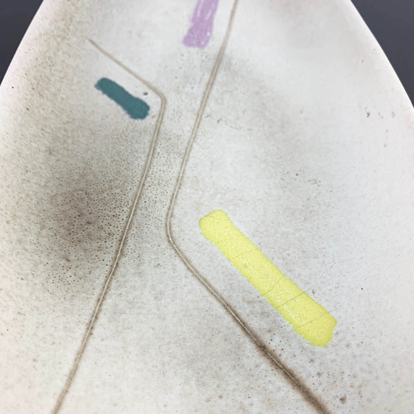 Ellis Studio Large Oval Platter with MCM abstract design