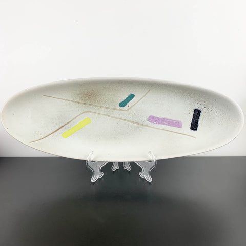 Ellis Studio Large Oval Platter with MCM abstract design